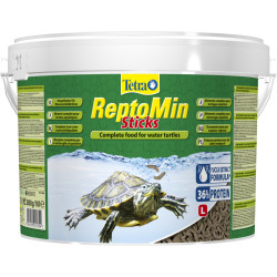 Tetra Tetra reptomin, alimento completo para tortugas acuáticas. Cubo de 10 litros. Alimentos