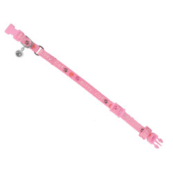 Collier Collier chaton KITTY rose. 16-25cm x 8mm.