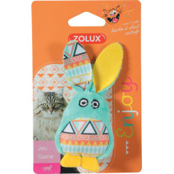 zolux Kali green rabbit. Size 11 x 5 cm. with catnip. Cat toy Games with catnip, Valerian, Matatabi