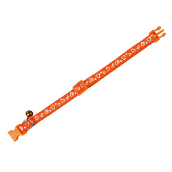 Vadigran Halskette Katze HEART orange 20-30cm x 10mm Halsband