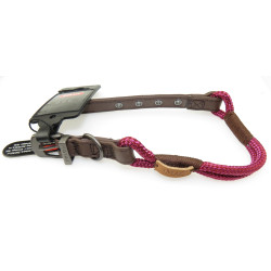 zolux IMAO Hyde Park Halsband. 6 mm x 40 cm. fuchsia . für Hund. Nylon-Halsband