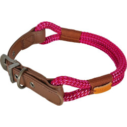 zolux IMAO Hyde Park Halsband. 6 mm x 40 cm. fuchsia . für Hund. Nylon-Halsband