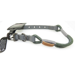zolux IMAO Hyde Park Halsband. 6 mm x 40 cm. khaki . für Hund. Nylon-Halsband