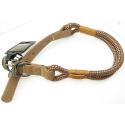 zolux IMAO Hyde Park Halsband. 11 mm x 60 cm. Schokolade. für Hund. Nylon-Halsband