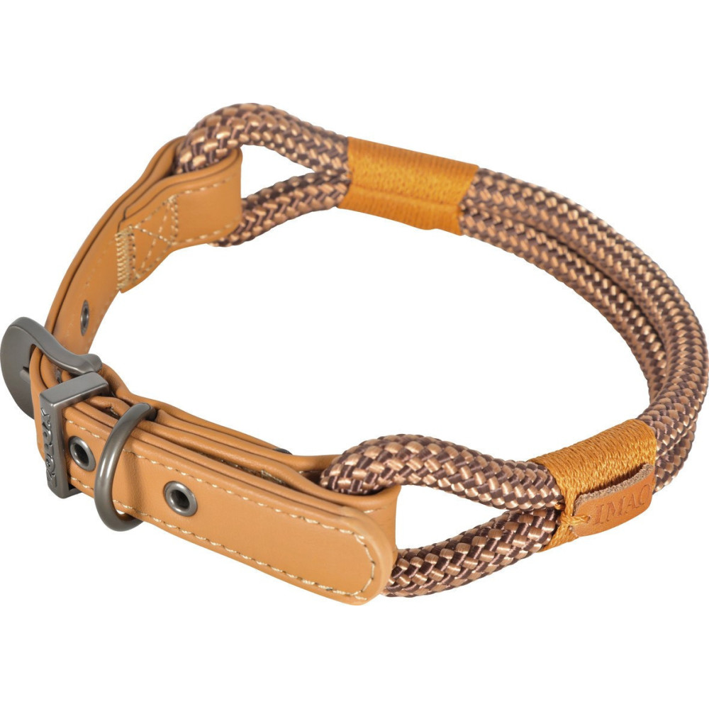 zolux IMAO Hyde Park Halsband. 11 mm x 60 cm. Schokolade. für Hund. Nylon-Halsband