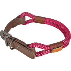 zolux IMAO Hyde Park Halsband. 11 mm x 60 cm. fuchsia . für Hund. Nylon-Halsband