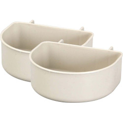 animallparadise set of 2 NOMAD dog bowls, for dog carrier 300 ml Bowl, travel bowl