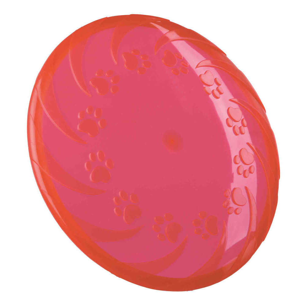 Trixie Frisbee. Disco para cães, TPR, flutuante para cães. ø 18 cm. Cores: aleatórias. Brinquedo de cão