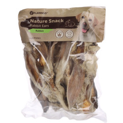 Friandise chien Oreille de lapin avec poils nature snack 200 g pour chien