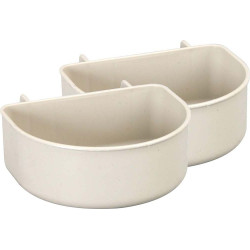 animallparadise set of 2 NOMAD dog bowls, for dog carrier 300 ml Bowl, travel bowl