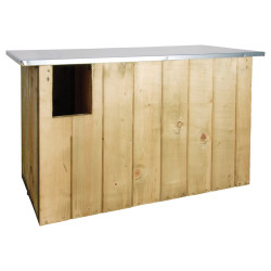esschert Barn Owl nesting box. Dimension H 44 X W 85 X D 37 cm. Birdhouse
