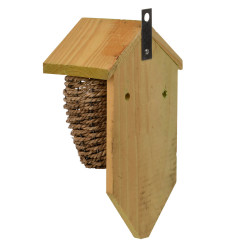 Esschert Design Caixa de nidificação de bolso de mar, buraco ø 35mm. para as aves wren. Birdhouse