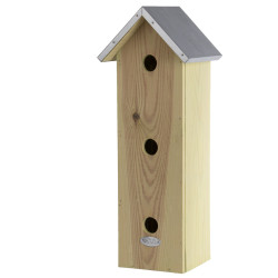 Esschert Design Appartamento per passeri, verticale, diametro del foro 32 mm. cassetta di nidificazione per passeri. Casetta ...