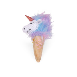 Vadigran Unicorno di ghiaccio giocattolo coccolone 28 cm, giocattolo per cani. Peluche per cani