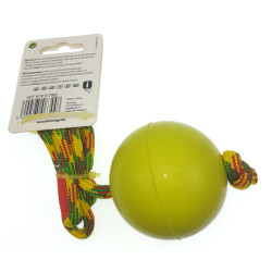 Flamingo Bal met touw. Groen. 58 cm. voor hond Hondenballen