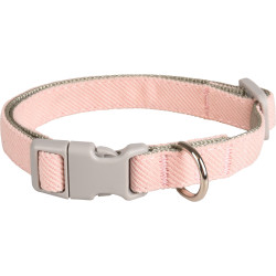 Flamingo Kleines rosa Hundehalsband. Verstellbar von 25 bis 43 cm x 15 mm. für Hunde. Welpen-Halsband