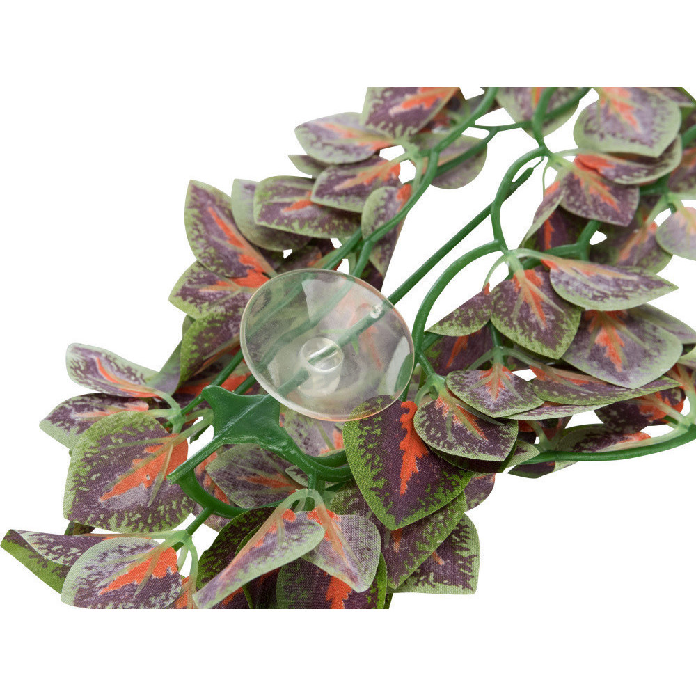 Trixie Planta de tecido para pendurar, Folium Perillae, para répteis. 50 cm. Decoração e outros