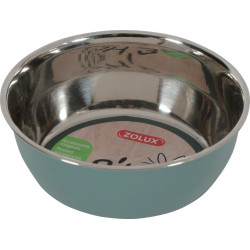 zolux Stainless steel bowl EHOP . 200 ml . green . for rodents. Bowls, dispensers