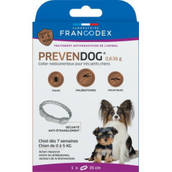 collier antiparasitaire Collier antiparasitaire Prevendog de 0 à 5 KG. pour très petits chiens