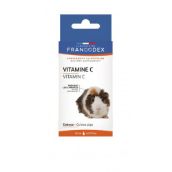 Francodex Vitamina C para Cobayes, frasco de 15 ml. Petiscos e suplementos