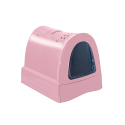 Maison de toilette Maison de toilette ZUMA. avec tiroir. rose. pour chats.