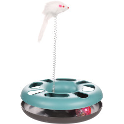 Flamingo Laetitia blau Kreis Spielzeug. ø24 cm. für Katzen. Spiele