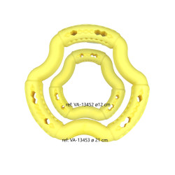 Vadigran Waniliowy żółty pierścień TPR 21 cm. dla psów. Jeux a récompense friandise