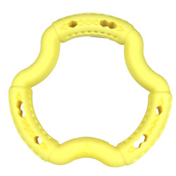 Vadigran Anello TPR giallo vaniglia 21 cm. per cani. Giochi di ricompensa con caramelle