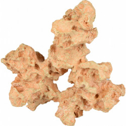 Rocher pierre Sahara corail. 28 x 15 x 23 cm. Décoration aquarium.