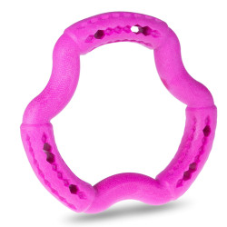 Vadigran Truskawkowy różowy pierścień TPR 21 cm. dla psów. Jeux a récompense friandise