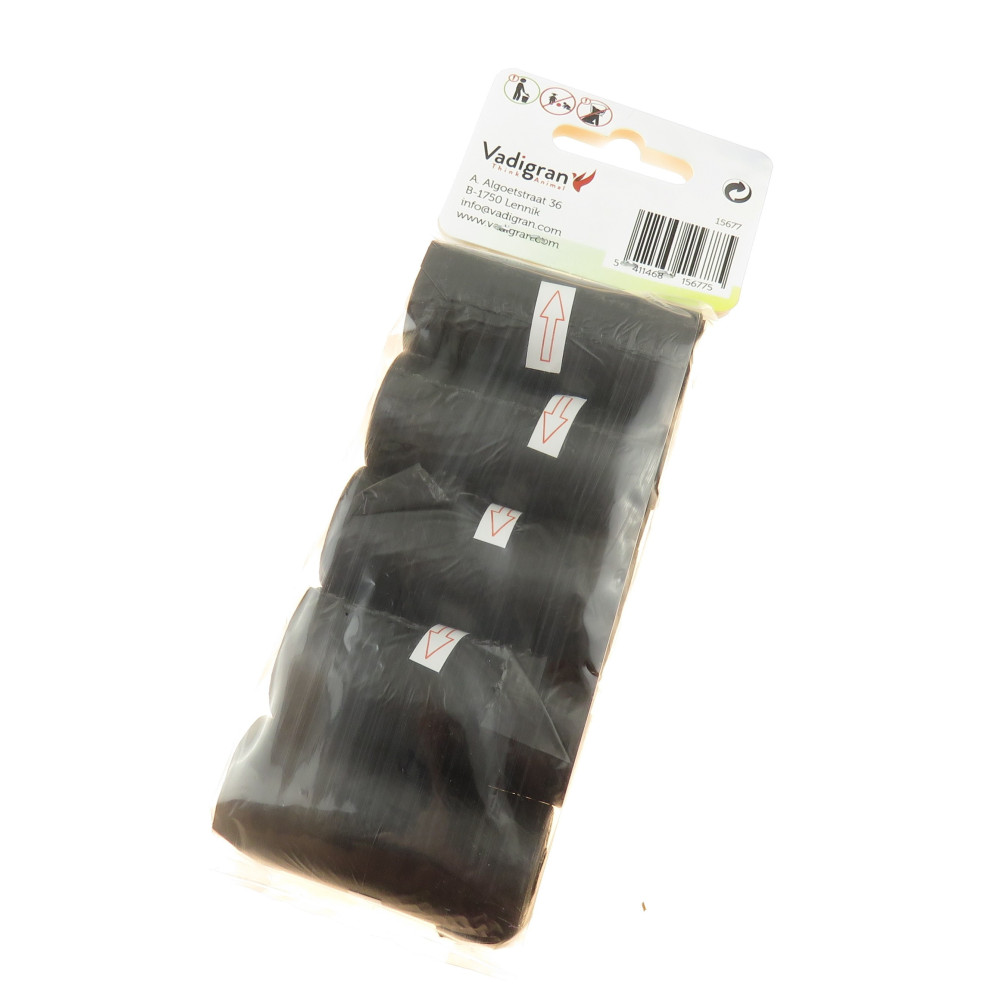 Ramassage déjection Sacs pour déjections couleur noir 5 x 15 sacs