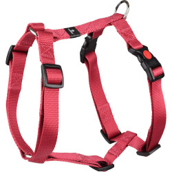 Flamingo Harness H Ziggi cherry red neckband 45 -65 cm 20 MM. size L/XL for dog. dog harness