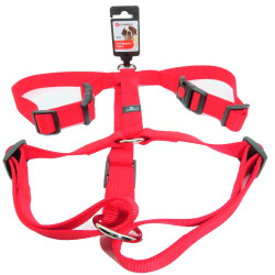 Flamingo H Harness Ziggi red neckband 60 -85 cm 25 MM size XXL for dogs dog harness