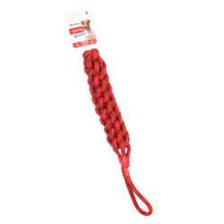 Flamingo Vokas pull rope. intrecciato, galleggiante. rosso e nero. taglia S. 47 cm . giocattolo per cani. Set di corde per cani