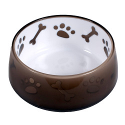 Vadigran Melamine bowl Paw and bone brown . 550 ml. dog. Bowl, bowl