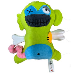Vadigran Scary monkey plush with bone 17.5 cm. Dog toy. Plush for dog
