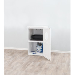 Trixie Caja de arena para gatos con 2 compartimentos H 90 cm. recogida de basura
