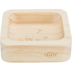 Trixie Drewniana miska o pojemności 60 ml. 8 x 8 cm. dla gryzoni. Gamelles, distributeurs