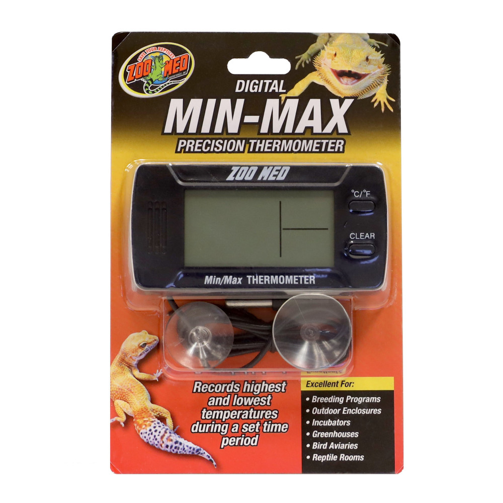 Zoo Med Cyfrowy termometr precyzyjny mini maxi. TH-32 E. dla gadów. Thermomètre