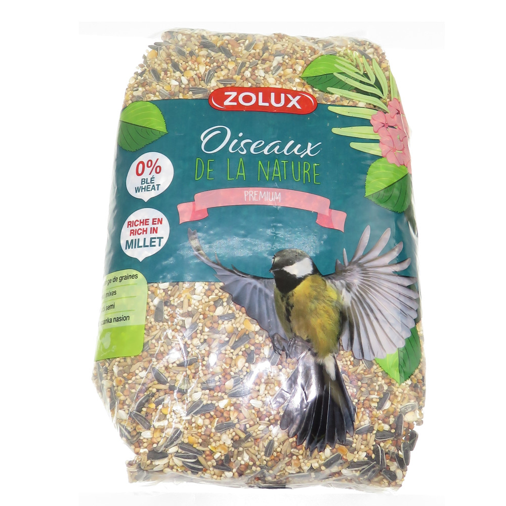 zolux Premium Hirse-Saatgutmischung 2,5 kg . für Vögel Nahrung Samen