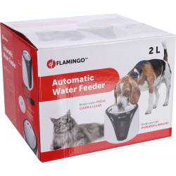 Flamingo Sensor waterkoeler Adriana zwart. 2 liter. voor katten en honden. Fontein
