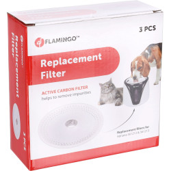 Flamingo 3 Replacement filters for Adriana Sensor Fountain, black, for cats and dogs. Fountain filter