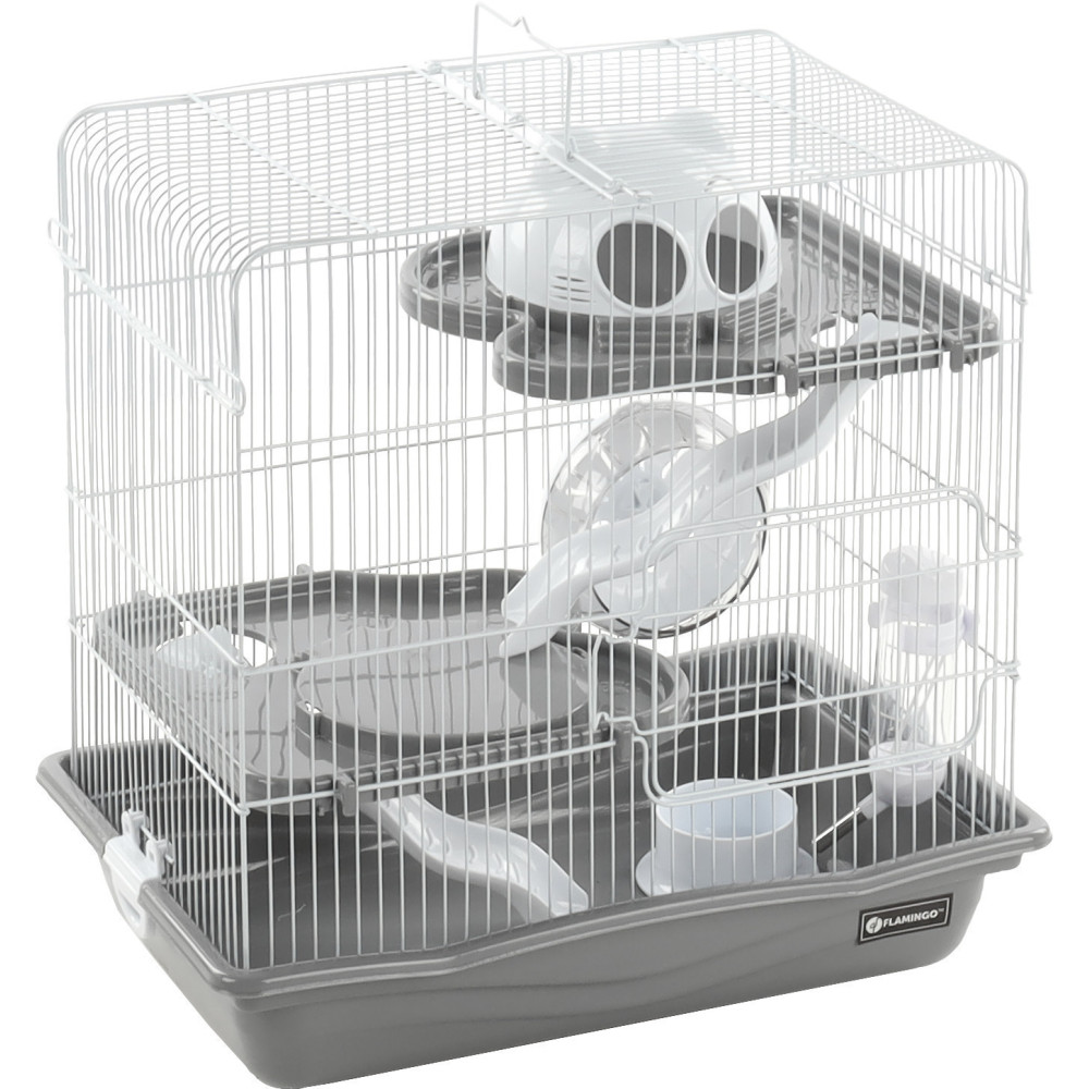 Flamingo Binky cage grey. 45 x 30 x 44.5 cm. for Hamster. Cage
