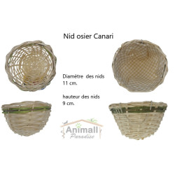 animallparadise 2 nidos de mimbre para canarios. ø 11 cm . para pájaros Producto para nidos de pájaros