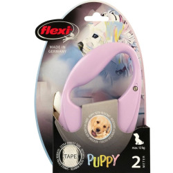 Flexi Flexi PUPPY leash size XS pink Laisse enrouleur chien