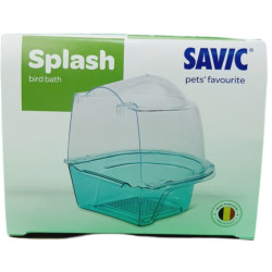 savic Baño de plástico para salpicaduras 14 x 15 x 16 cm, para pájaros Cuidados e higiene