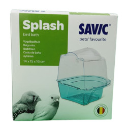 savic Kunststoff-Spritzbad 14 x 15 x 16 cm, für Vögel Pflege und Hygiene