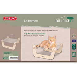 zolux Kattenhok 1,Afmeting 45 x 40 x 21 cm voor katten Beddengoed