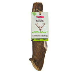 zolux Palo de asta de ciervo Easy, de unos 18 cm, para perros de menos de 20 kg. Golosinas para perros