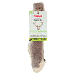 zolux Palo de asta de ciervo Easy, de unos 18 cm, para perros de menos de 20 kg. Golosinas para perros
